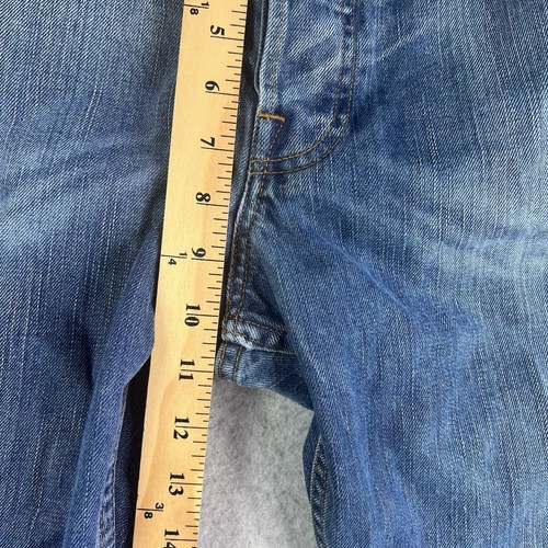 FCUK Button Fly Jeans Men’s 36x31 Med Wash Slight Wash Distressed Cotton READ - Picture 9 of 17