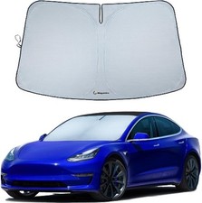 Windshield Sunshade for Model 3 / Model Y  Reflective 240T Ma Size: Model 3/Y
