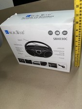 Singing Wood SBX030C Portable CD Player Boombox with AM FM Stereo Radio-Blu New