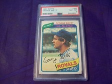 1980 TOPPS #450 GEORGE BRETT PSA 8