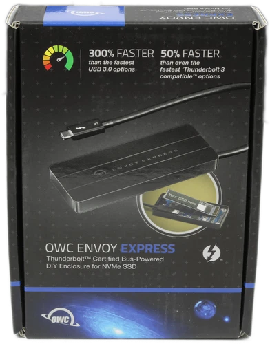 OWC Envoy Express M.2 NVMe Adapter Thunderbold 3 Laufwerksgehäuse Schwarz OVP Ne
