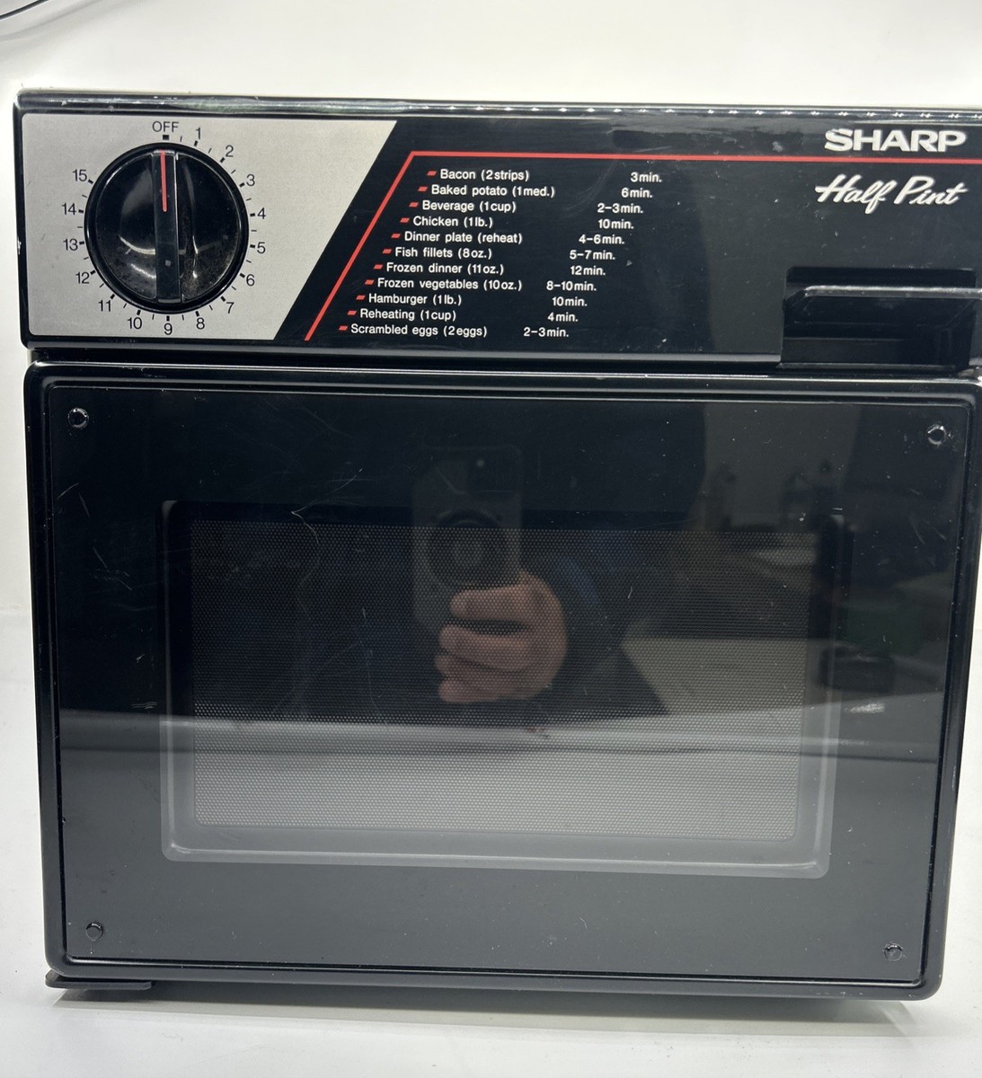 Vintage 1985 Sharp Half Pint Microwave R-4060 Dorm RV Camper Van