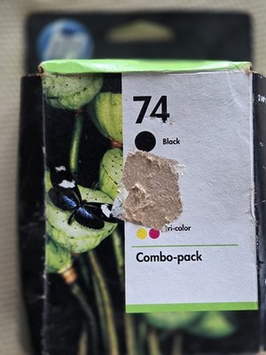 Genuine HP 74 75 Ink Cartridge Combo-for HP C4580 C5580 Printer OEM INK Ex 2012