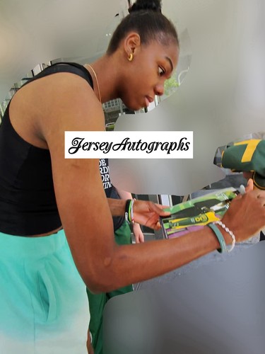 Dominique Malonga Autographed/Signed Seattle Storm Jersey Exact Proof! France - Picture 5 of 5