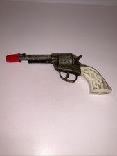 Vintage TOP-GUN-JR Toy Cap Gun Pistol Works Western Cowboy Toy Display