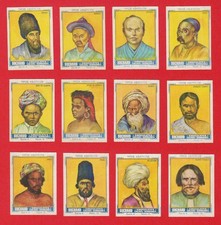  POSTER STAMPS ASIAN ETHNICS SUMATRA BORNEO HEBREW CEYLAN HINDU SUCHARD