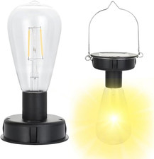 Solar Light Bulb, 2 Pcs Waterproof Solar Lights Replacement Top, Hanging Solars