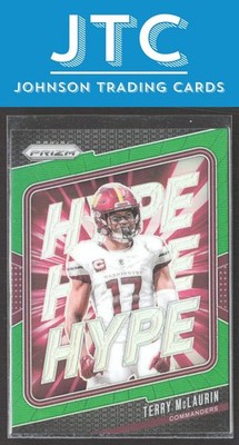 2024 Panini Prizm Terry McLaurin Hype Green Prizm Washington Commanders