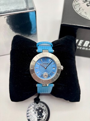 Versus Versace Milano Women's Watch Leather Band Teal VSP772018