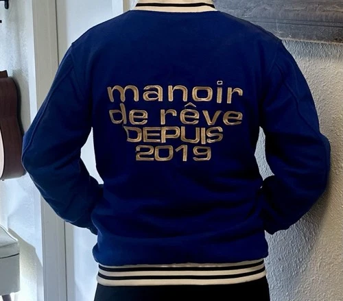 Rêve Grand Rue "Manoir de Rêve" Royal Blue Varsity Jacket Men's M NWT Rare - product listing photo