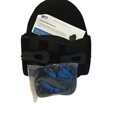 ISO Preferred Lumbar Back Brace VI Black Unisex Adult Hook & Loop Fastener