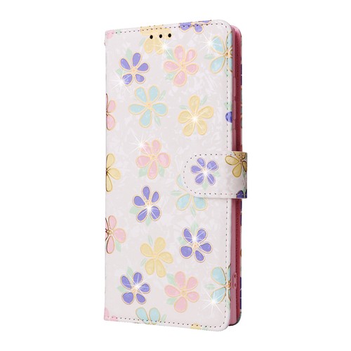 For Samsung S25 S24 S23 S22 S21 Flower Pattern Holder Wallet Flip Kickstand Case - Picture 4 of 57