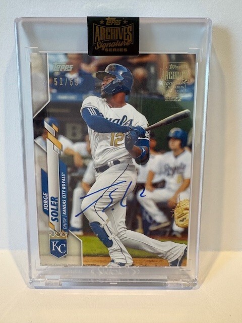 Jorge Soler 2022 Topps Archives Signature Series 51/74 Card #159 MLB Autograph