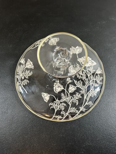 SILVER CITY -Springtime- 11.25" Round Pedestal Cake Plate. BEAUTIFUL!! VGC - Picture 9 of 10