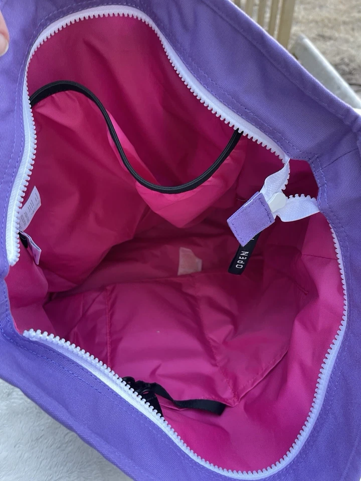 Sherpani Via Tote Travel Backpack Bag Purple Open Your Eyes - Image 4 of 4