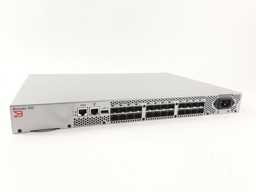 Brocade 300 HD-320-0008 24-Port Fibre Channel Switch Avec 10x Gbic-Modul 8Gbit - Photo 6/6