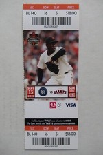 SAN FRANCISCO GIANTS VS PADRES 9/13/2015 FULL TICKET ~ JANKOWSKI/LEAKE HRs