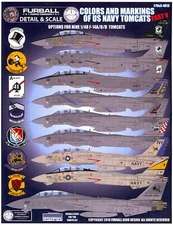 Furball Decals 1/48 GRUMMAN F-14 TOMCAT Colors & Markings U.S. Navy Tomcats #5