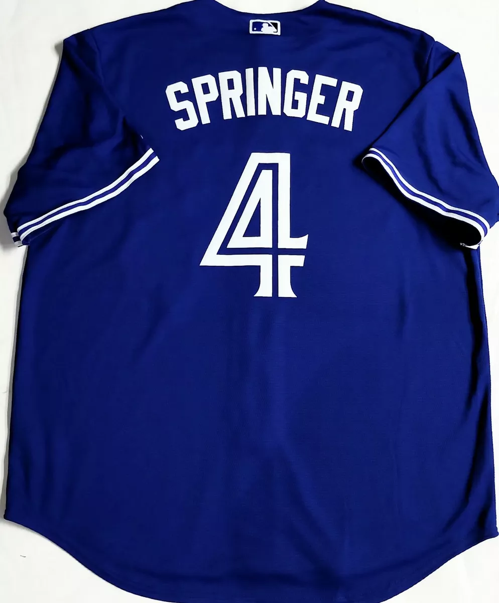 NWT-XL GEORGE SPRINGER TORONTO BLUE JAYS MAJESTIC AUTHENTIC MLB LICENSED  JERSEY