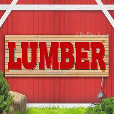 LUMBER Vinyl Banner with Optional Sizes (Made in the USA)