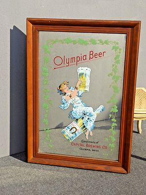 Olympia Beer パブミラー パブミラー オリンピア ビール ヴィンテージ -通販-ローズボール
