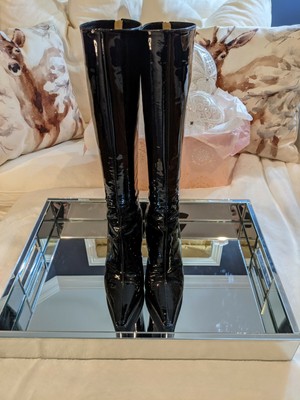 jimmy choo patent leather boots