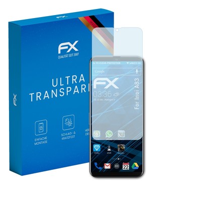 atFoliX 3x Displayschutzfolie für Inoi A83 Schutzfolie klar Folie