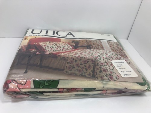 Vintage UTICA J.P. Stevens 1977 One Twin Fitted Sheet No Iron Percale CITY ROSE - Picture 3 of 6