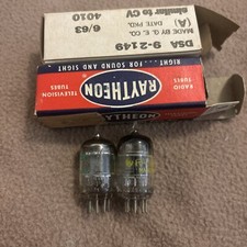 Pair Of Mismatched Brands 5654/6ak5 Audio Amplifier Tubes Evenly Matched Values