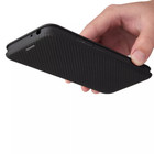 Cover Magnetic Carbon Fiber Flip Leather Wallet Phone Case 65844