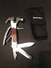 Sheffield THE HAMMER 14 in 1 Multitool Knife Pliers Screwdriver Wire Cutter Claw