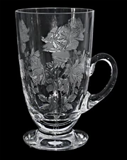 Fry Glass  "3-STEMMED ROSE" DE27 Handled Ice Tea Tumbler