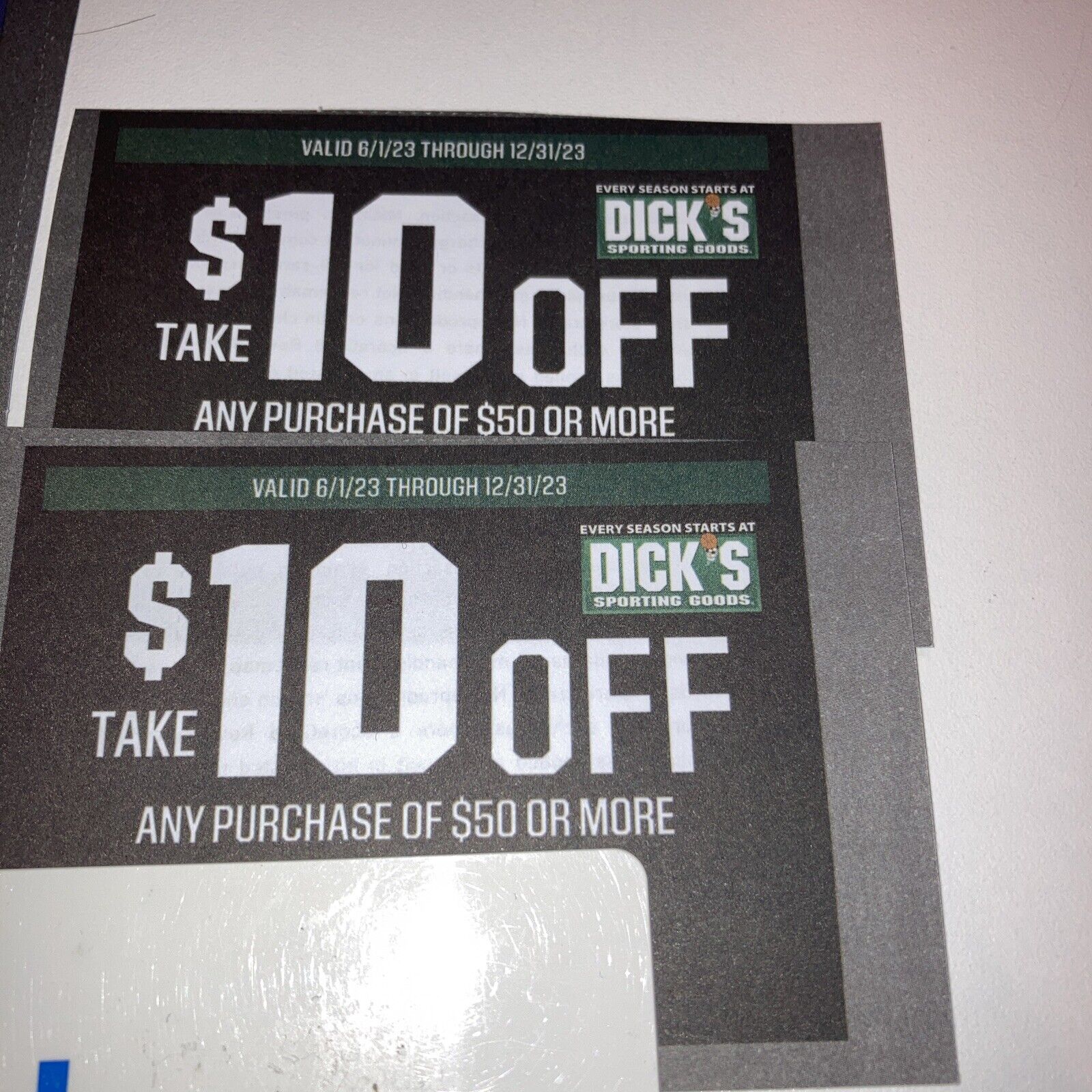 2 Dick’s Sporting Goods Coupon Coupons (Valid In Store Only, 6/1/23 - 12/31/23)