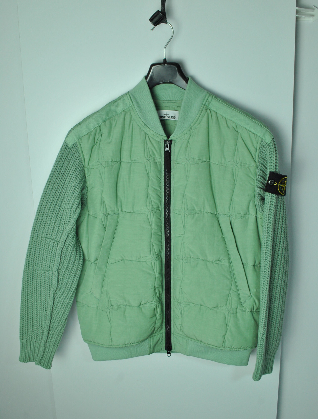Stone Island Cupro Cotton Tella with Primaloft Insulation technology and knit image 3