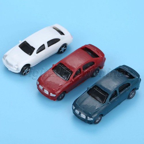 10Pcs Plastic Painted Model Cars Toy Building Train Railway Layout Scale N 1:100 - Picture 7 of 12