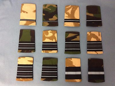 Quality Woodland DPM RAF Officers Rank Slides Desert DPM Officers Rank Slide