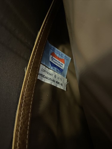 Vintage American Tourister Brown Document Briefcase Laptop Attache Bag 1975 - Picture 9 of 9