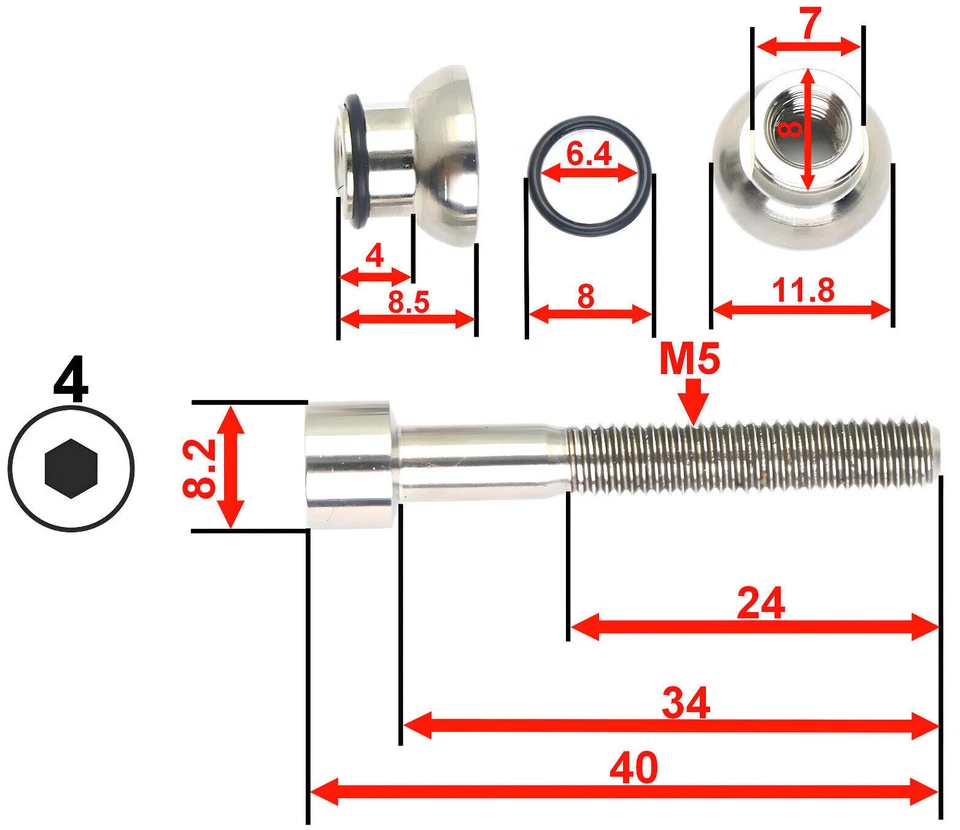 RACE FACE / EASTON: 2 abrazaderas tija de sillín en TITANIO - ¡43% más ligero! 4 colores! Foto 2 de 3
