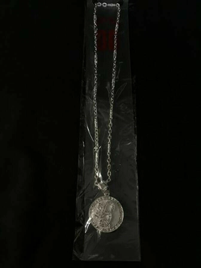 Conjunto combinado de collar colgante giratorio plateado unidad G cromo helado joyería hip hop Foto 2 de 4