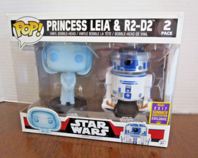 2017 Summer Convention Exclusive Princess Leia & R2-D2 Funko Pop! - 2 Pack
