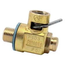 Fumoto F133S - Short Nipple Quick Oil Drain Valve with Clip M12-1.25 - S/S F103S