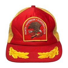     Vintage North American Hunting Club Trucker Mesh SnapBack Patch Hat Cap