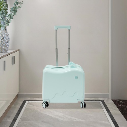 18" Kids Ride-On Suitcase Children's Luggage Case Rolling Lu