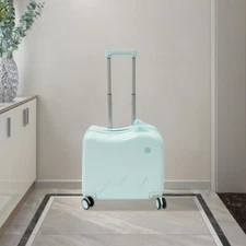 18" Kids Ride-On Suitcase Children's Luggage Case Rolling Luggage With Lock