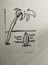 IMPRESSIONISM ORIGINAL COLLECTIBLE WHIMSICAL LANDSCAPE & ANIMALS Gat Painting