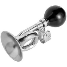 Vintage Silver Bicycle Horn, Loud Bugle Horn ...