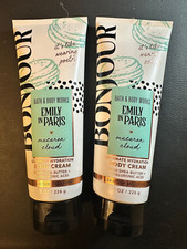 NEW SET OF 2 Bath Body Works Emily In Paris Macaron Cloud Body Cream 8 oz