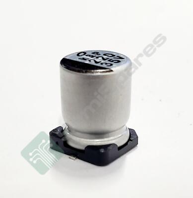 NICHICON UWT1V221MNL1GS  CAP ALUM 220UF 20% 35V SMD, 350 pcs.
