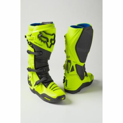 Fox Racing Instinct Boot Stiefel Motocross Cross Enduro Schwarz Gelb Neon  NEU