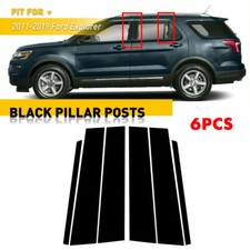 For Ford Explorer 2011-2017 2018 2019 Black Pillar Post Window Door Cover Trim